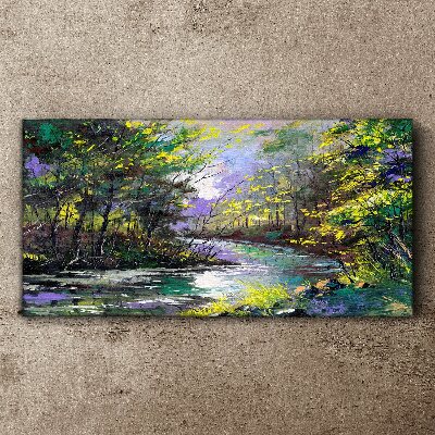 Green Oasis of Peace Canvas Wall art