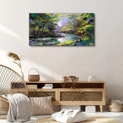 Green Oasis of Peace Canvas Wall art