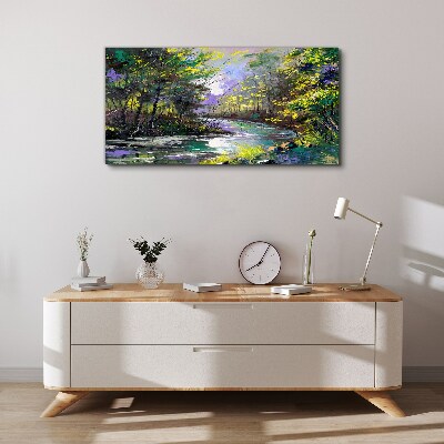 Green Oasis of Peace Canvas Wall art