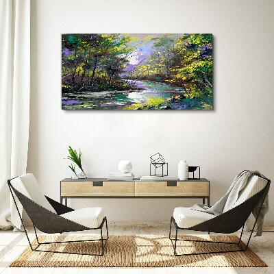 Green Oasis of Peace Canvas Wall art