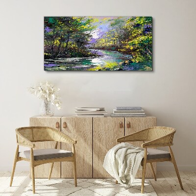 Green Oasis of Peace Canvas Wall art