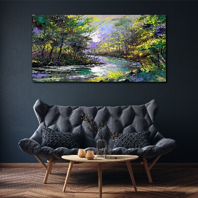 Green Oasis of Peace Canvas Wall art