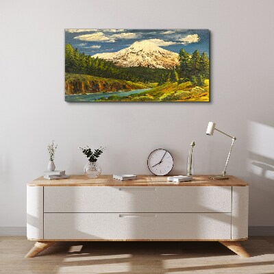 Painting advance clouds Canvas Wall art