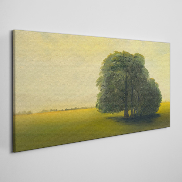 A peaceful landscape with a tree Canvas Wall art