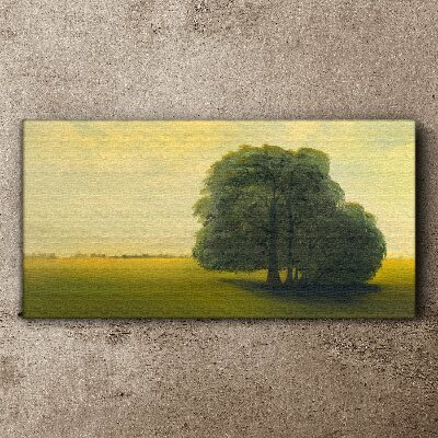 A peaceful landscape with a tree Canvas Wall art