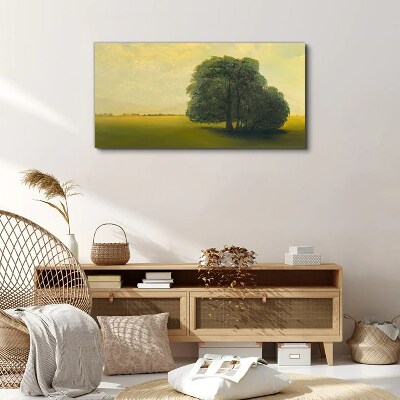 A peaceful landscape with a tree Canvas Wall art