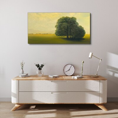 A peaceful landscape with a tree Canvas Wall art