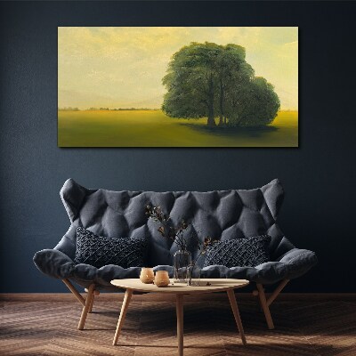 A peaceful landscape with a tree Canvas Wall art