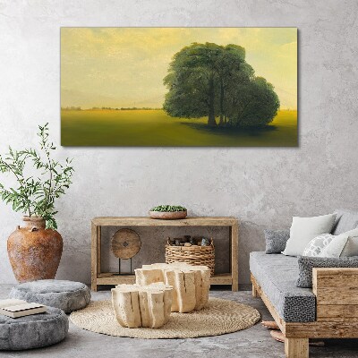 A peaceful landscape with a tree Canvas Wall art