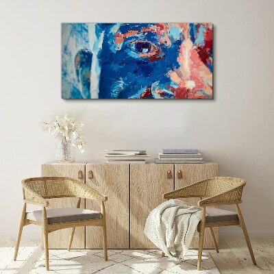 Face eye Canvas Wall art