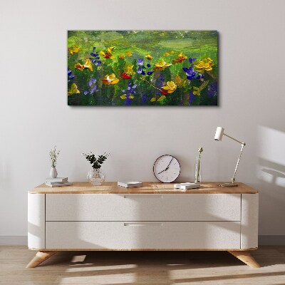 Painting flowers Canvas Wall art