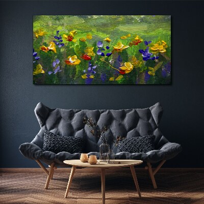 Painting flowers Canvas Wall art