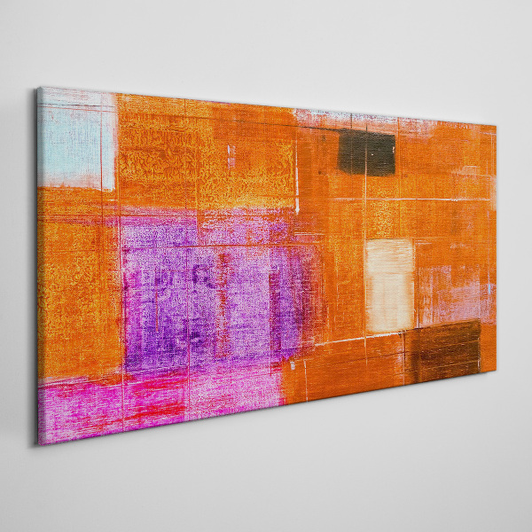 Colorful abstractions in warm shades Canvas Wall art
