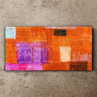 Colorful abstractions in warm shades Canvas Wall art