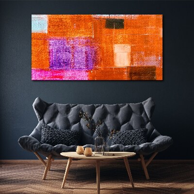 Colorful abstractions in warm shades Canvas Wall art