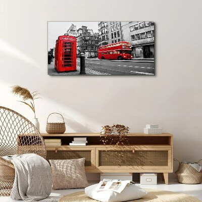 London city bus Canvas Wall art