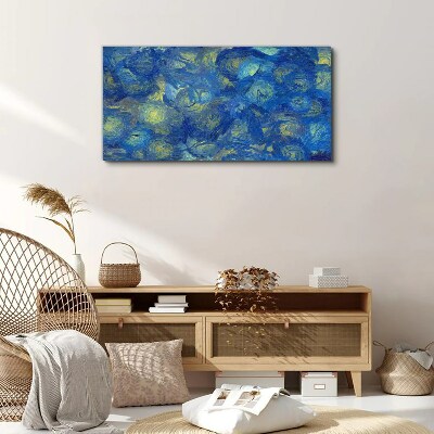 Night sky in shades of blue Canvas Wall art