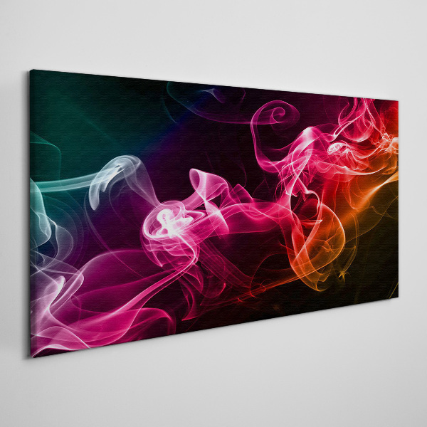 Waves of colored fog Canvas Wall art