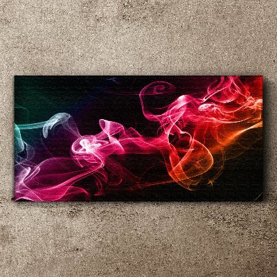 Waves of colored fog Canvas Wall art