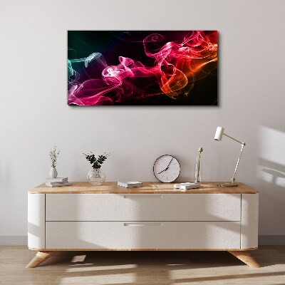 Waves of colored fog Canvas Wall art