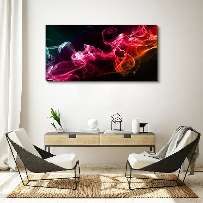 Waves of colored fog Canvas Wall art