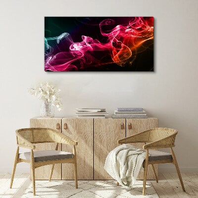 Waves of colored fog Canvas Wall art