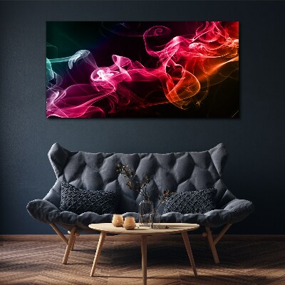 Waves of colored fog Canvas Wall art