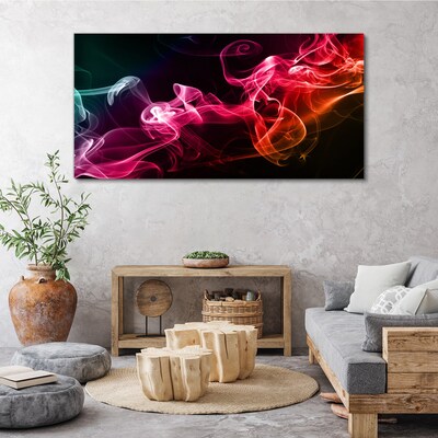 Waves of colored fog Canvas Wall art