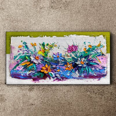 A floral arrangement in intense colours Canvas Wall art
