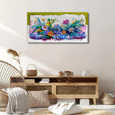 A floral arrangement in intense colours Canvas Wall art