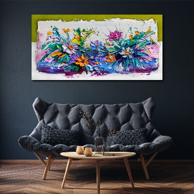 A floral arrangement in intense colours Canvas Wall art