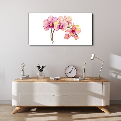 Painting flowers branch Canvas Wall art