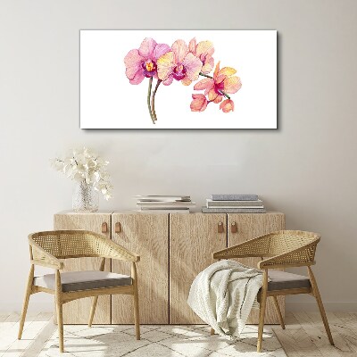 The floral beauty of orchids Canvas Wall art