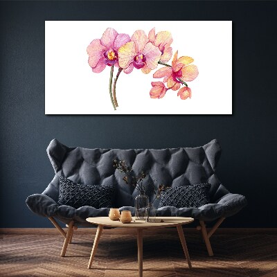 Painting flowers branch Canvas Wall art