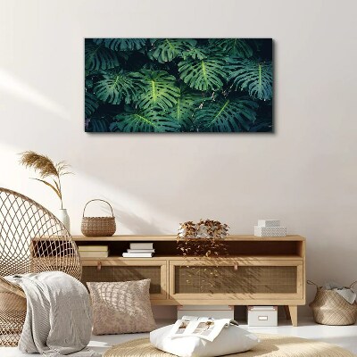 Flower leaf Canvas Wall art