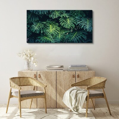 Flower leaf Canvas Wall art