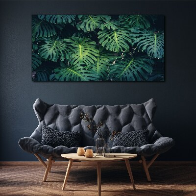 Flower leaf Canvas Wall art