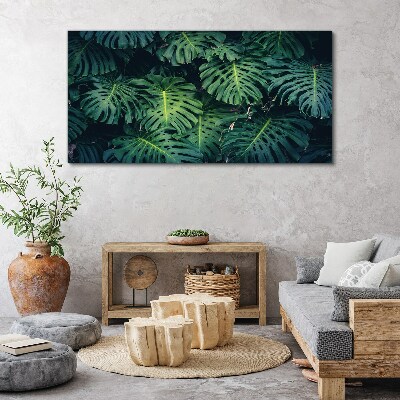 Flower leaf Canvas Wall art