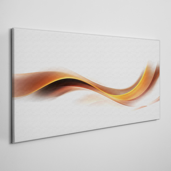Waves of warm tones Canvas Wall art