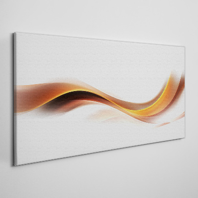 Waves of warm tones Canvas Wall art