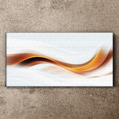 Waves of warm tones Canvas Wall art