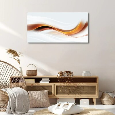 Waves of warm tones Canvas Wall art