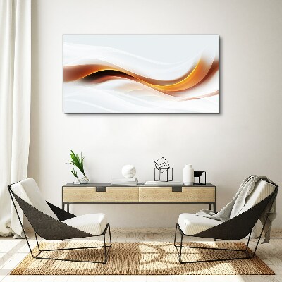Waves of warm tones Canvas Wall art