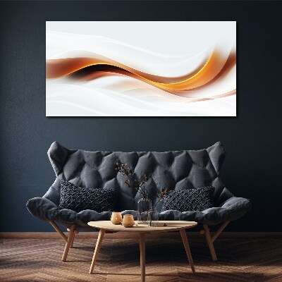 Waves of warm tones Canvas Wall art
