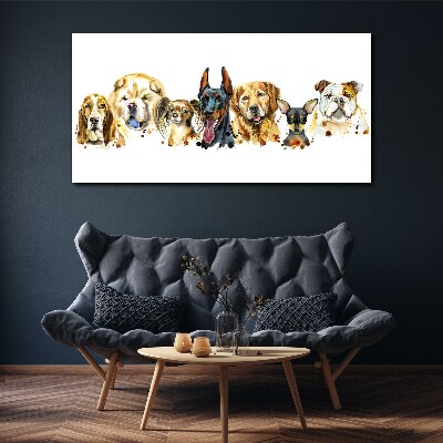 Painting animals dogs Canvas Wall art
