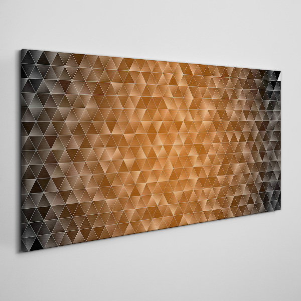 Geometry in shades of brown Canvas Wall art