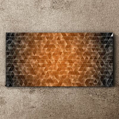 Geometry in shades of brown Canvas Wall art