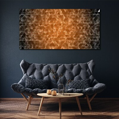 Geometry in shades of brown Canvas Wall art
