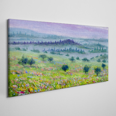 Painting tree landscape Canvas Wall art