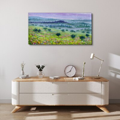 Painting tree landscape Canvas Wall art